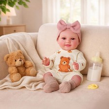 BABESIDE Baby Doll Girl - 12-Inch Realistic Baby Dolls Real Life Full Vinyl Toy