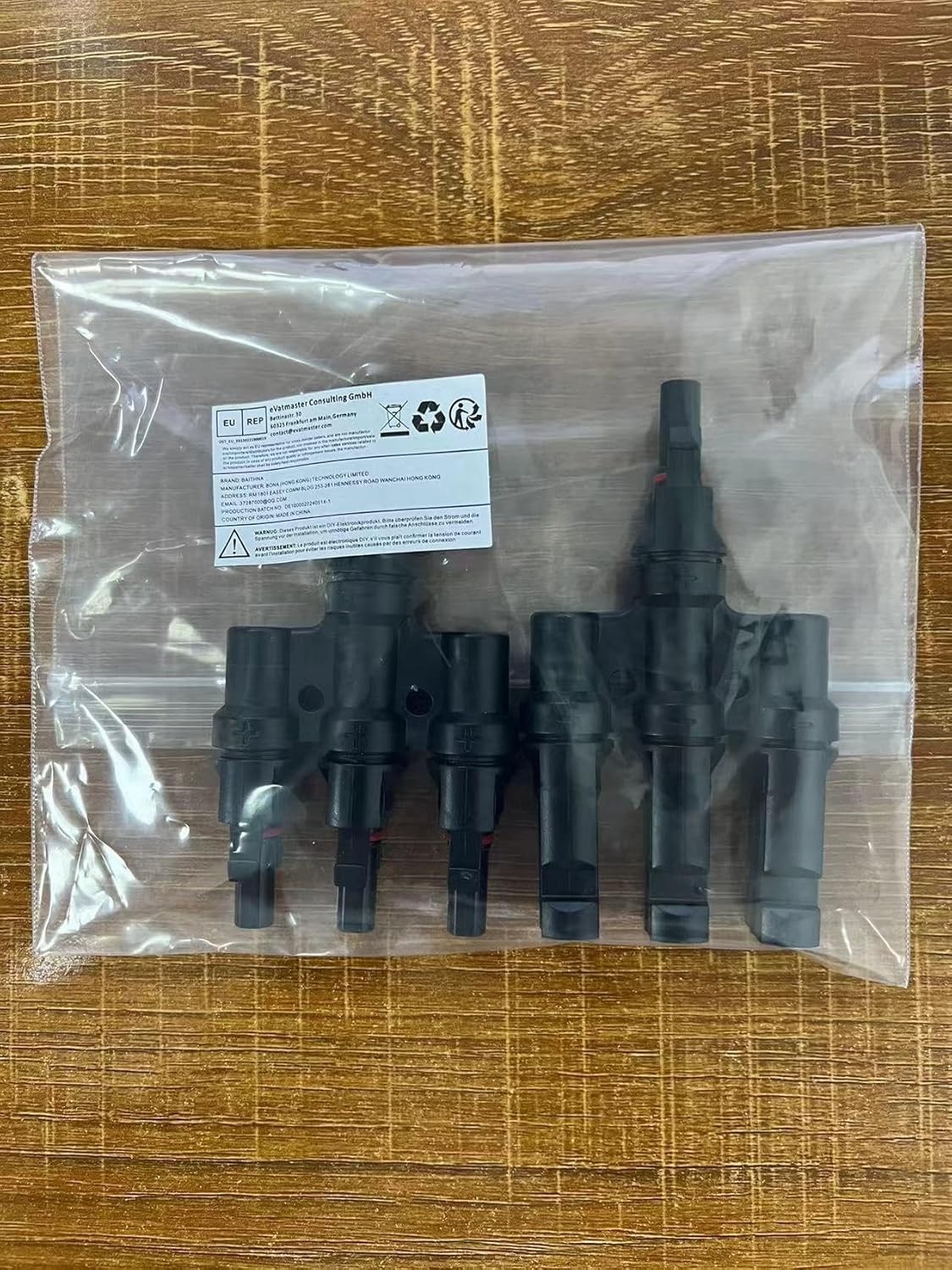 Solar Panel Connector 3 Way Branch MMMF/FFFM - Parallel One Pair Renogy 4 to 1