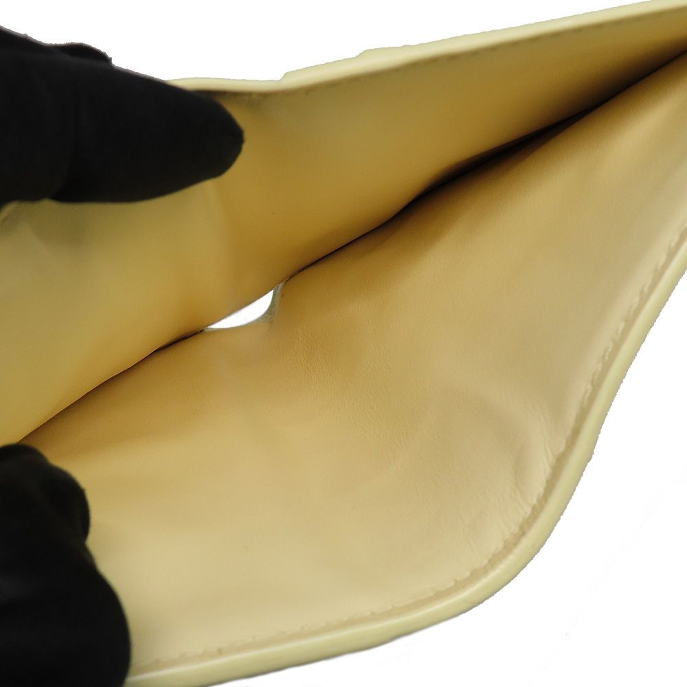 Bottega Veneta Cassette Medium Bifold Wallet Cream Leather Unisex thumbnail 7