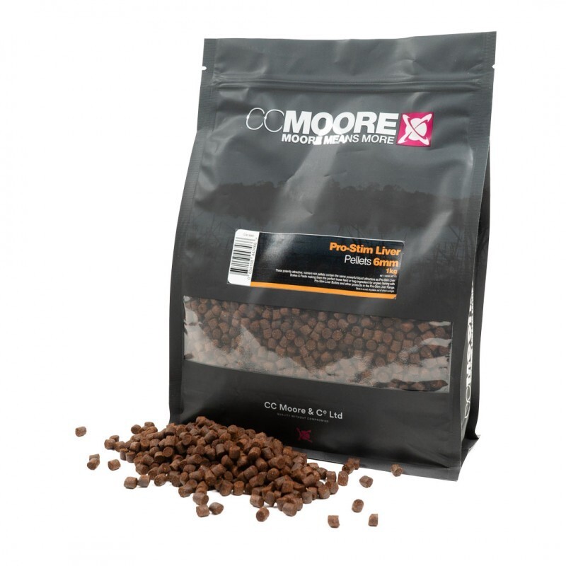 CC Moore Pro-Stim Liver Pellets- 1kg 3 MM - Pro Stim Liver  Carp Fishing Pellets