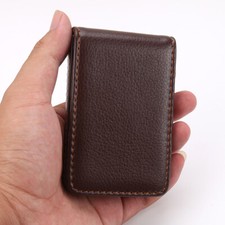 Pocket PU Leather Business Credit Card Name Id Card Holder Case Wallet Box  