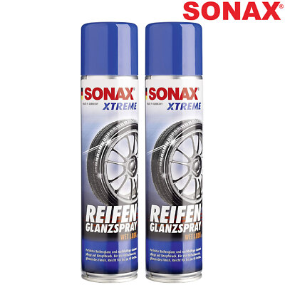 2x Sonax Reifenglanz Spray Wet Look Finish Sprühflasche 400ml