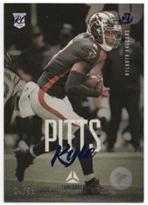 2021 Panini Chronicles Luminance Update Rookies Blue #210 Kyle Pitts RC 04/99