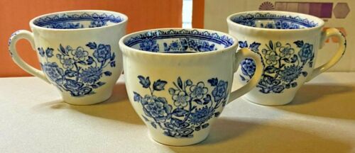 Wood's Ware-3x Espresso Mugs-Porcelain-Ceramic-Tableware-Ornamental-Vintage - Foto 1 di 9
