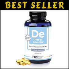 Doctor Recommended PRN DE Omega 3 Softgels - Superior Absorption  No Fish Burps