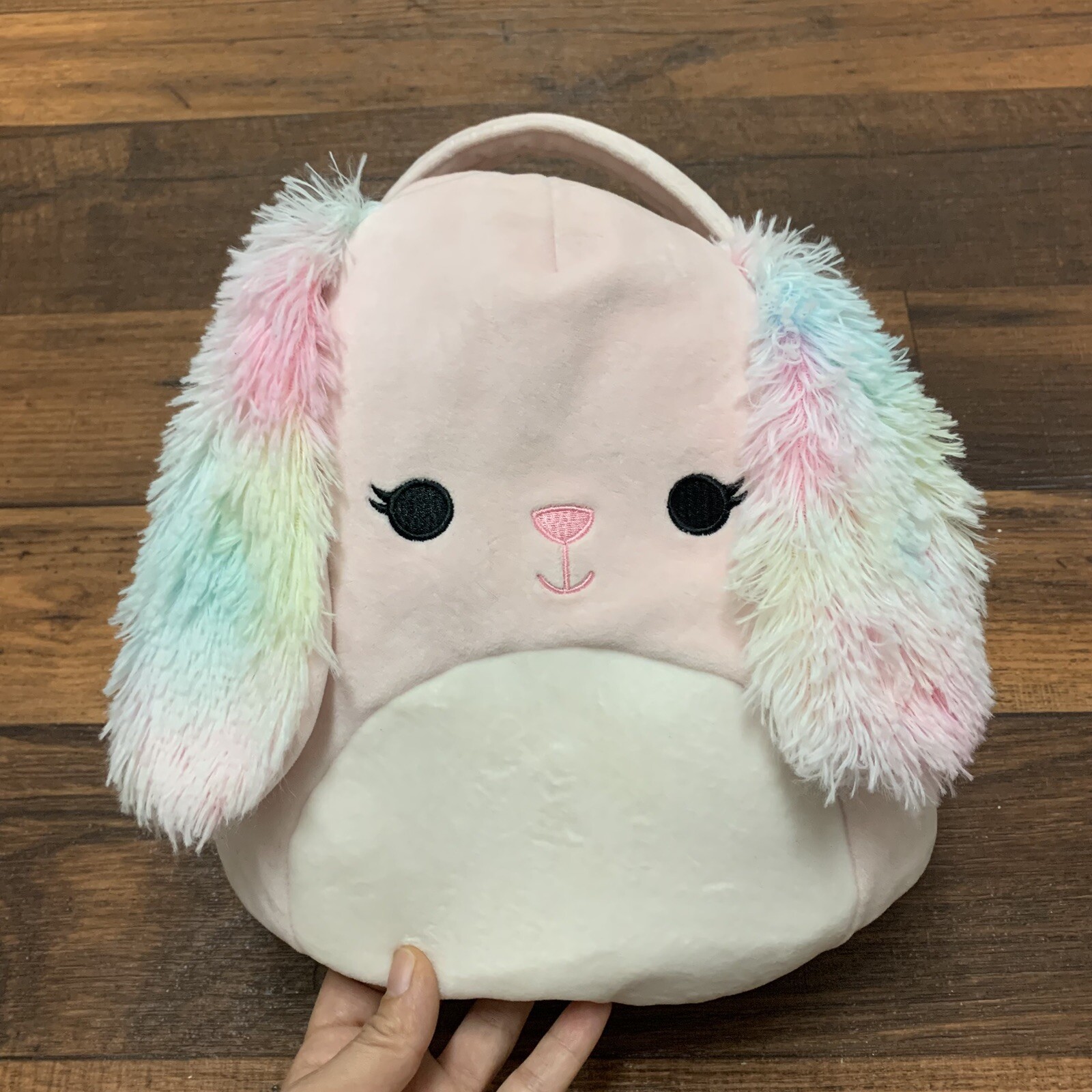 Squishmallow Bop The Bunny Rabbit Easter Basket Plush 12”