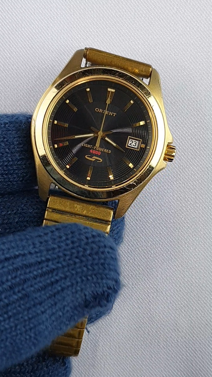 未使用 オリエント ORIENT LIGHT-POWERED 4000 メンズ ORIENT LIGHT POWER 4000 SOLAR QUARTZ JAPAN WATCH | eBay