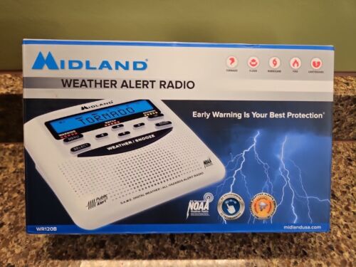 Midland Weather Alert Radio WR120B with NOAA All Hazard NEW untested