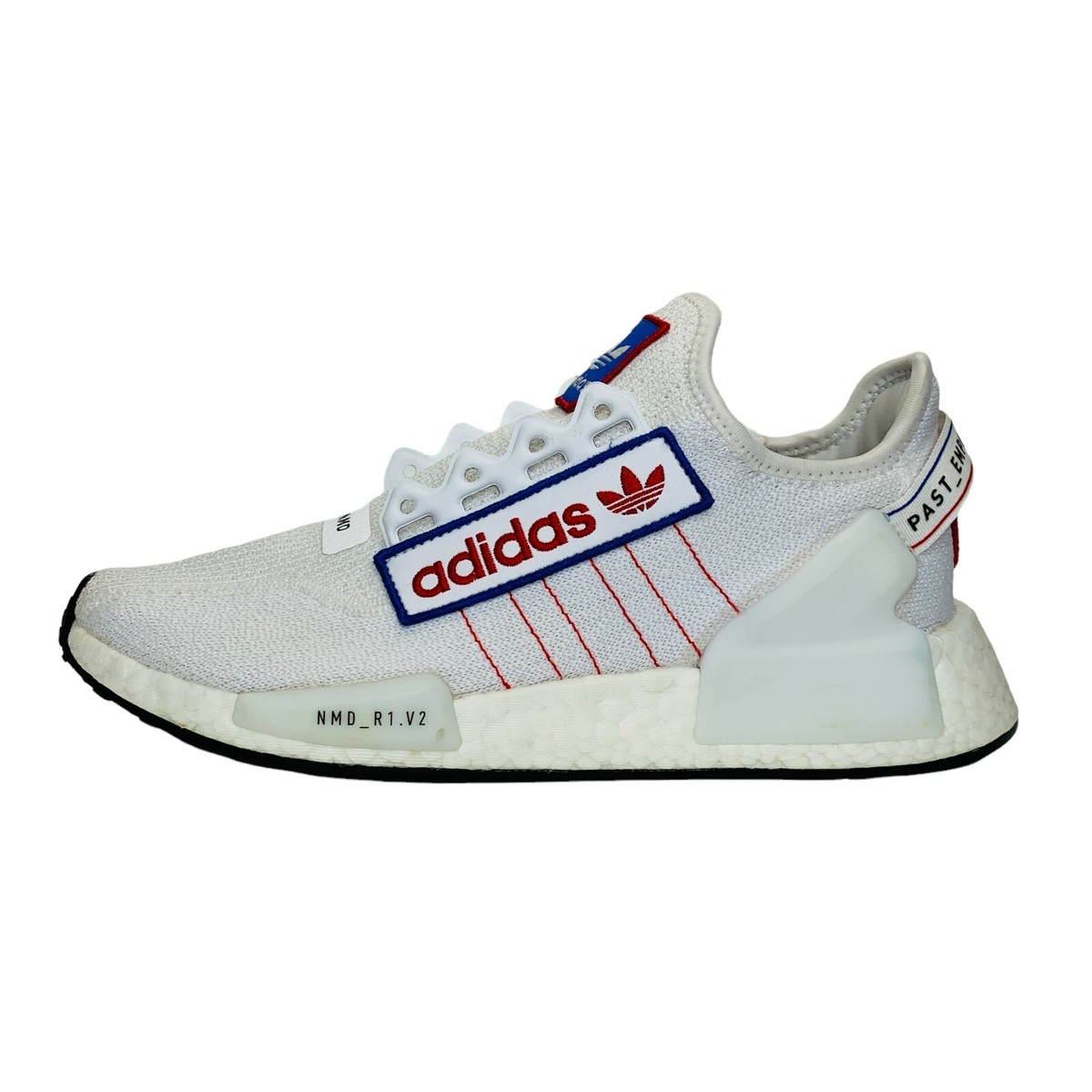 Adidas Mens NMD R1 V2 GX6265 White Low Top Running Sneakers Size *NO  LACES*