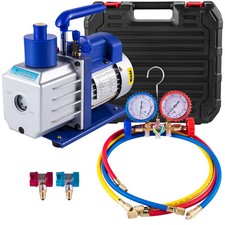 VEVOR 4,8CFM Pompe vide Mono-étage 1720RPM Gaz R410A R134A R22 Climatisation