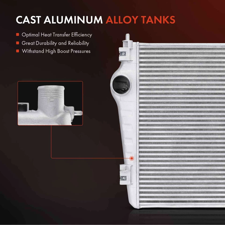 Intercooler refrigerado por aire para Chevrolet Silverado 2500 HD GMC Sierra 2500 HD 17-19 Foto 3 de 4