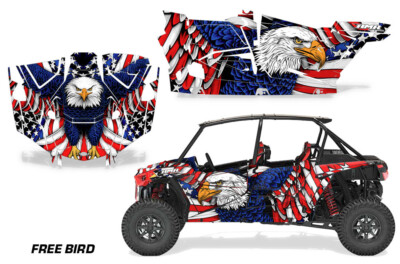 Utv Grafiken Set Sticker Aufkleber für Polaris Rzr Turbo S 4-Door 19-23 Freebird