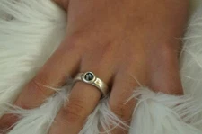 NEW UNO de 50 Retired Silver Grey Elements Crystal Band Ring 6.5 7 8.5 S M L XL