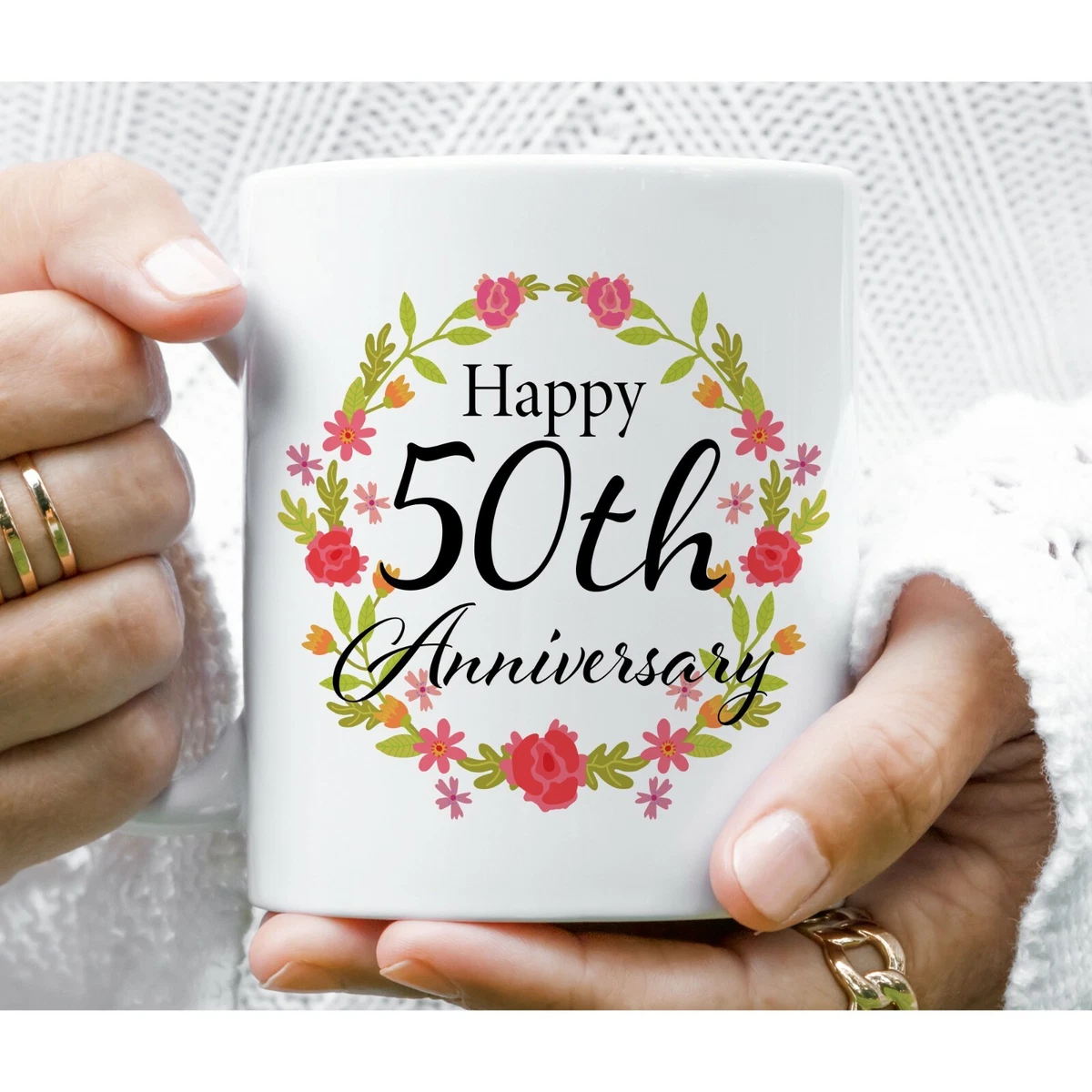 50th wedding anniversary on sale mugs