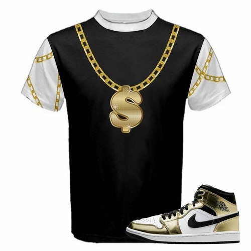 Air Jordan 1 Mid SE Metallic Gold 
