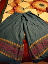 VTG 1980s "culottes" sz 13/14 deep green/teal color