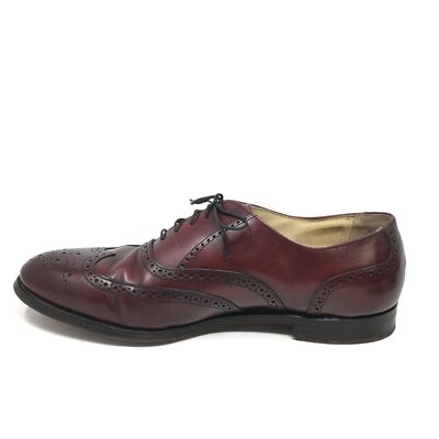 Bostonian Impression Burgundy Leather Brogue Oxford Dress Shoes Men\'s 10.5 Men main image 4