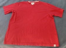 True Vintage Lands End T Shirt Adult Size Large Made in USA Dodgeville, WI Red