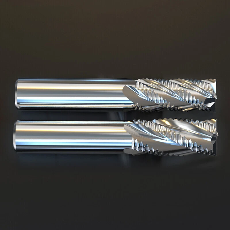 6-30mm 4 Flutes Spiral Rough End Mill M2-AL HSS Milling Cutter HRC32° Router Bit - Image 2 of 4