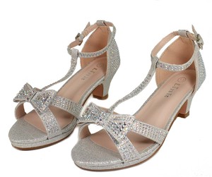 2.5 inch silver heels