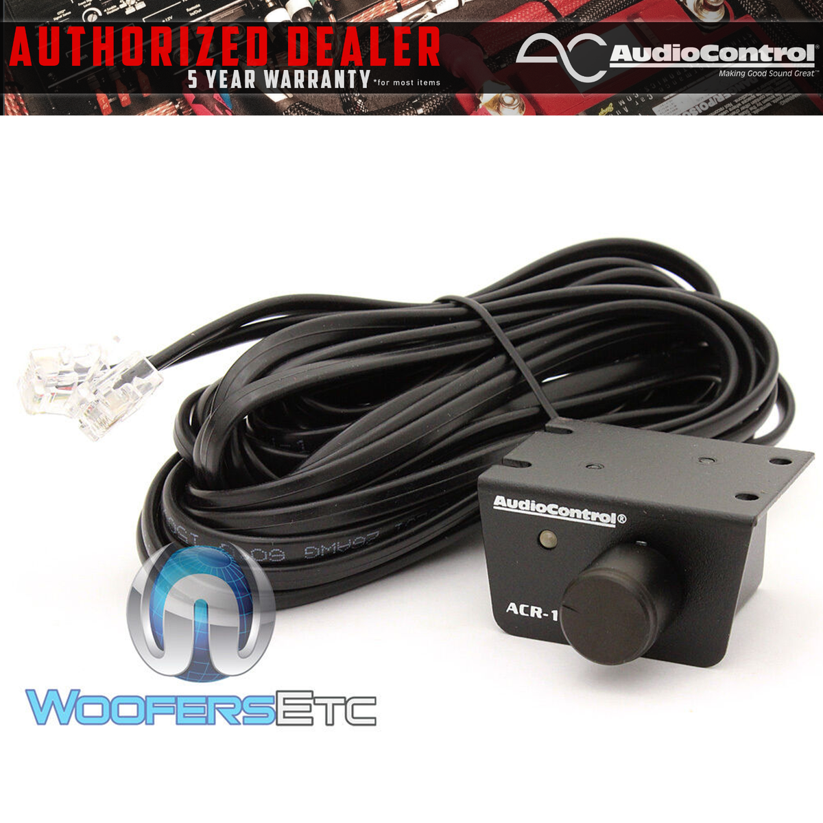 AUDIOCONTROL WIRED REMOTE AUDIO CONTROL BASS KNOB & WIRE FOR