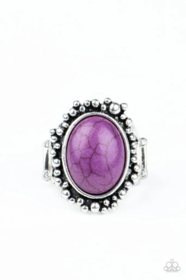 Paparazzi Desert Mine Purple Ring - New