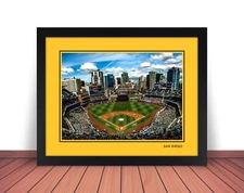 Framed PETCO PARK Photo Picture SAN DIEGO PADRES Baseball Stadium 8x10 11x14 scg