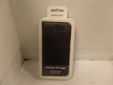 Funda Cartera Abatible Vista LED Original Samsung Galaxy S7 Edge NEGRA EF-NG935PBEGCA