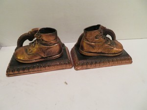 brass baby shoes