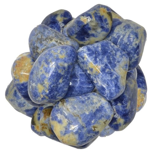 Piedras caídas de sodalita de 1/2 lb - Grado 2 - XLarge - 1,5" a 2" promedio - Imagen 1 de 3