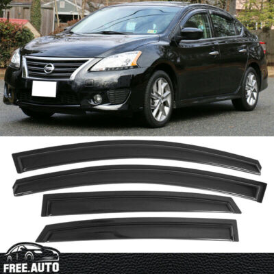 2013-2019 Nissan Sentra Window Visor Vent Rain Sun Deflector Guard 4Pc ...