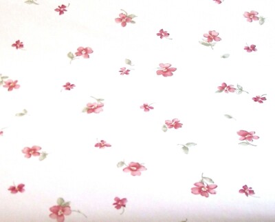 Waverly Wallpaper Cartwheel Flower Toss Pink Flowers on Cream 5504092 Mauve NIP