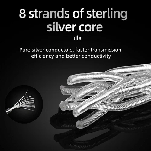 HIFI sterling silver USB cable decoding DAC data cable 3.0 upgrade Type A to B - Picture 3 of 7