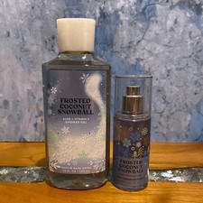 Bath  Body Works FROSTED COCONUT SNOWBALL Shower Gel  Mini Fine Fragrance Mist