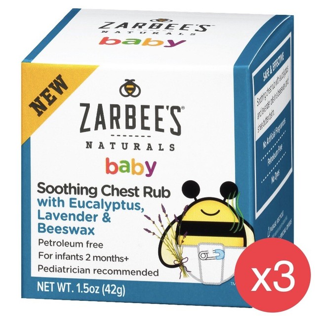 Zarbee's Naturals Baby Soothing Chest Rub W Eucalyptus LAVENDER