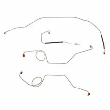 For 1967-1972 Ford F-100 Front Brake Line Kit 2WD Power Drum Brakes TKT6742OM