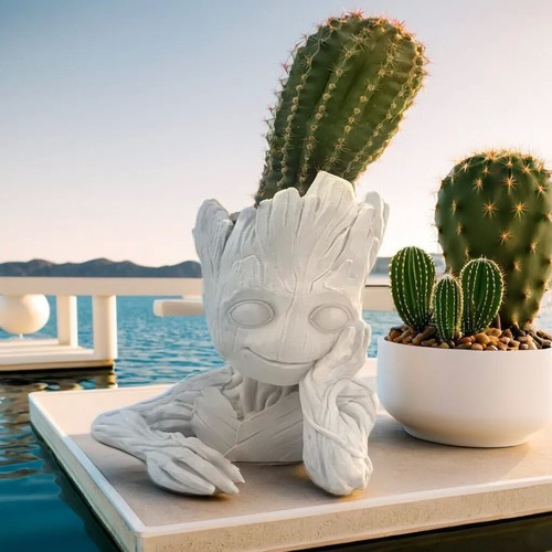 Versatile Groot Baby Pen Pencil Holder Sculpture, Toy, Succulent Planter for Flo - Picture 13 of 23