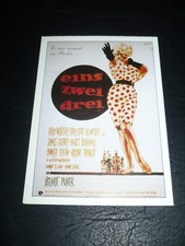 ONE, TWO, THREE, film card (Billy Wilder; James Cagney)