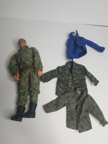 Vintage 1996 Hasbro GI JOE African American  Army Action Figure w Clothes  - Picture 1 of 5