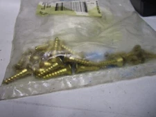 #10-13 x 1-1/2" Flat Head Phillips Sharp Pt Plain Finish Brass Wood Screw QTY 25