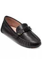 Cole Haan Womens Evelyn Bow Loafers Black
