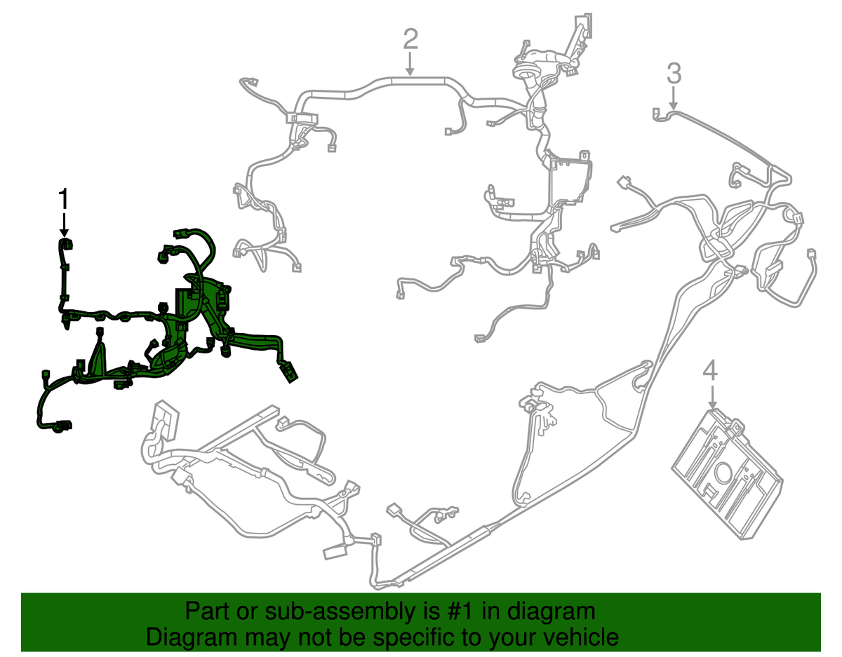 Fiaページ FORD FIESTA ENGINE BAY WIRING HARNESS 1.0 ECOBOOST MK7 2012