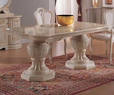 The Betty Italian  High Gloss Onyx/Gold Rectangular Ext Dining Table & 6 Chairs