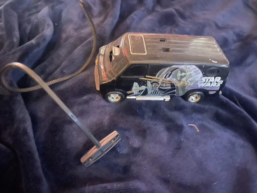 star wars 1977 Van Gen Mills W/Rip cord Complete Vintage black , Darth Vader.