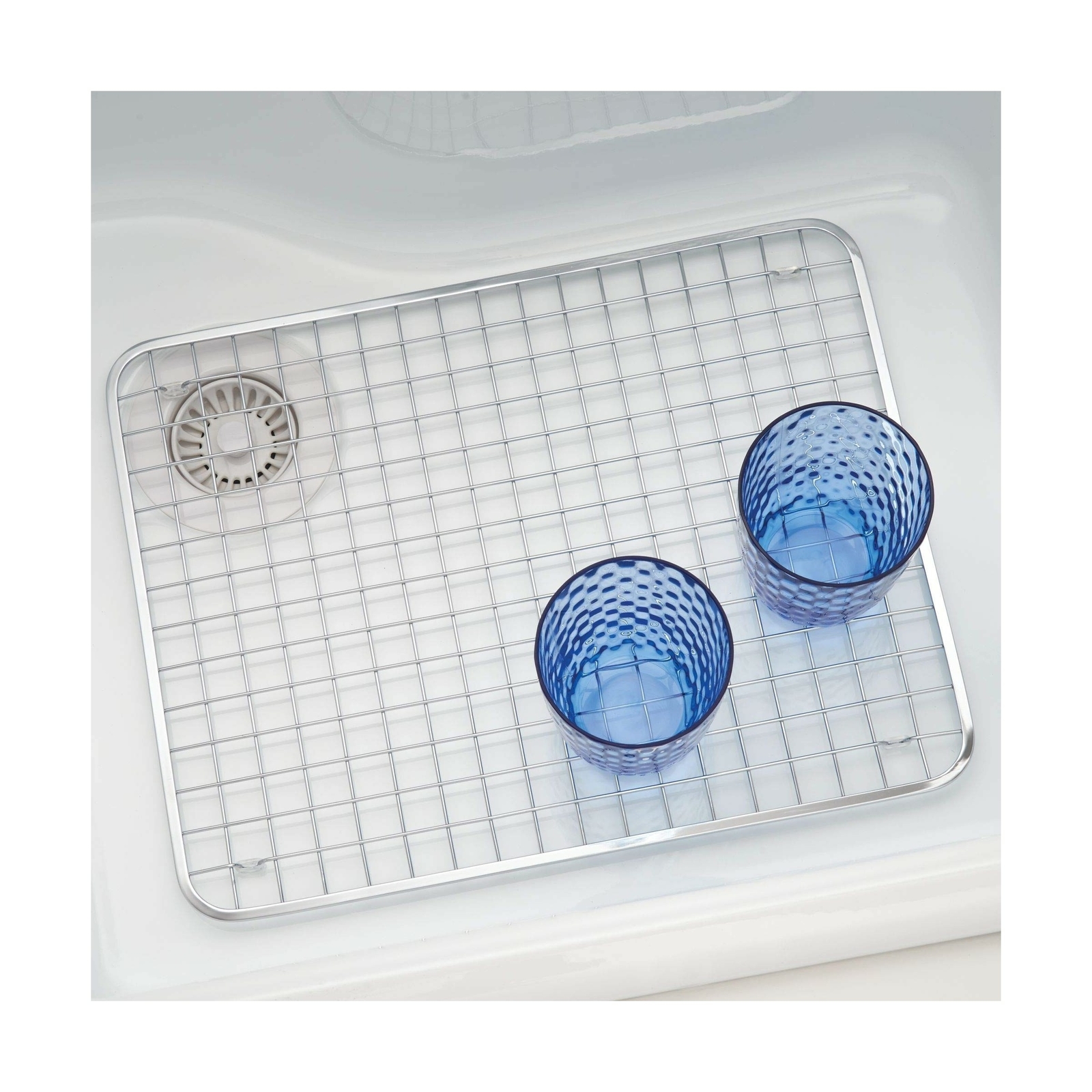 Gia Metal Sink Grid NonSkid Sink Protector Durable Polished Stainless