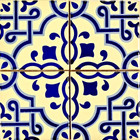 El Misterio (The Mystery) Handmade Talavera Tile Coaster Holder 2pc