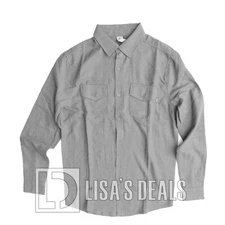 New Hurley Men's Flannel Long Sleeve Button up Shirt  Ultra Soft Brushed Fabric