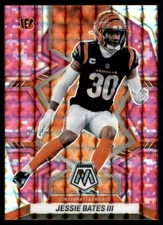 2022 Panini Mosaic Football Jessie Bates III Pink Camo Cincinnati Bengals