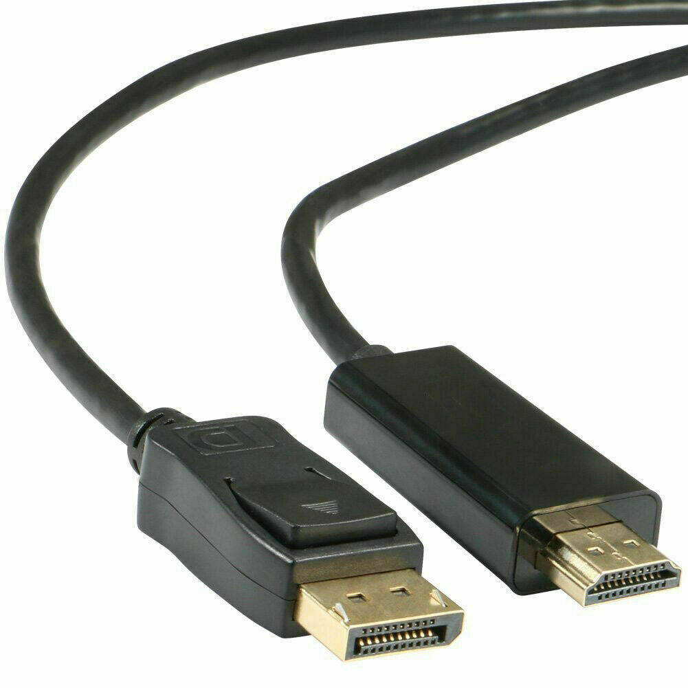 3FT Display Port to HDMI Cable Cord DP to HDMI Cable Adapter Gold Plated HD US