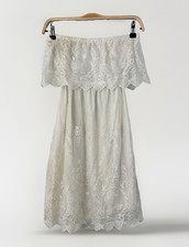 Express Vintage Lace Cream Tube top Dress Size S